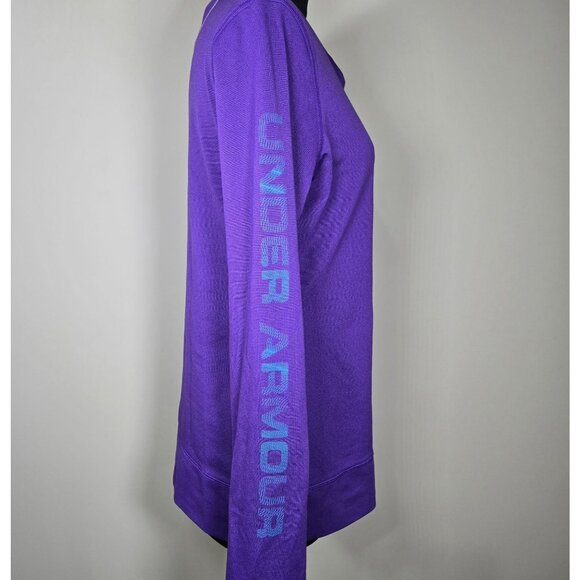 Under Armour Purple Sweatshirt With White Trim Size L - Picture 4 of 13